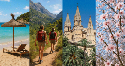 Badeurlaub, Wanderung, Kultur, Mandelblüte